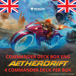 MAGIC: THE GATHERING - AETHERDRIFT COMMANDER DECKS DISPLAY (4 MAZZI) - ENG