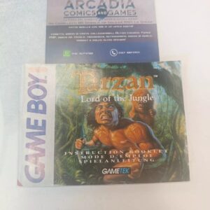 Tarzan Lord Of The Jungle Manuale Di Istruzioni Game Boy Nintendo PAL