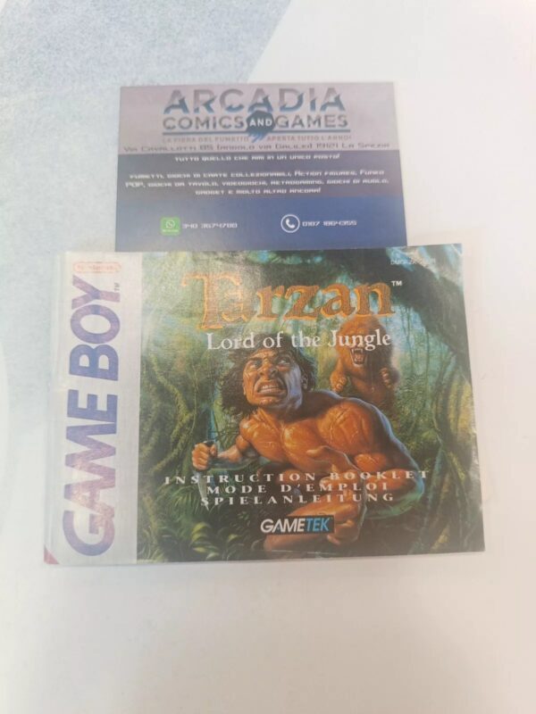 Tarzan Lord Of The Jungle Manuale Di Istruzioni Game Boy Nintendo PAL