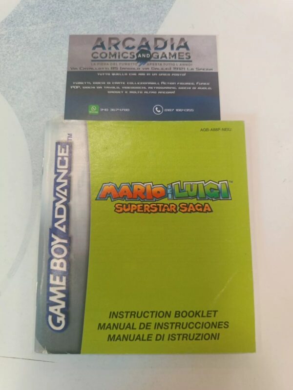 Mario E Luigi Superstar Saga Manuale Di Istruzioni Game Boy Advance Nintendo