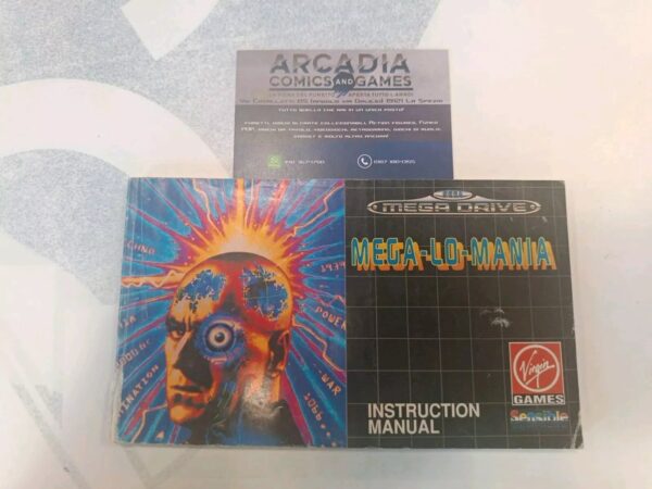 Mega-Lo-Mania Mega lo mania Manuale Di Istruzioni Mega Drive SEGA PAL