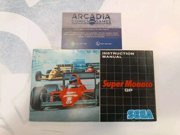 Super Monaco GP Manuale Di Istruzioni Mega Drive SEGA PAL
