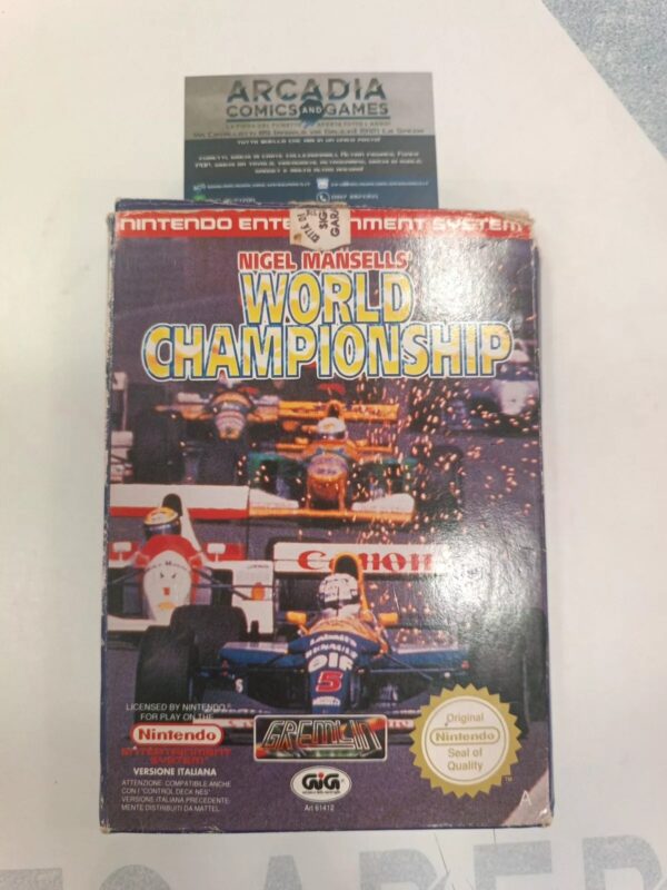 Nigel Mansells' World Championship NES PAL A GIG Nintendo Entertainment ITA