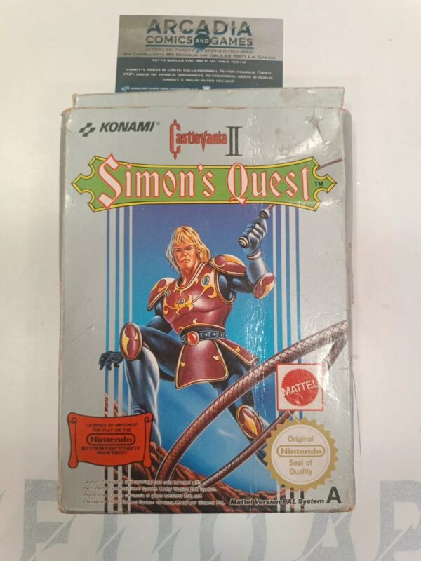 Castlevania 2 Simon's Quest NES PAL A Nintendo Entertainment ITA No Manuale