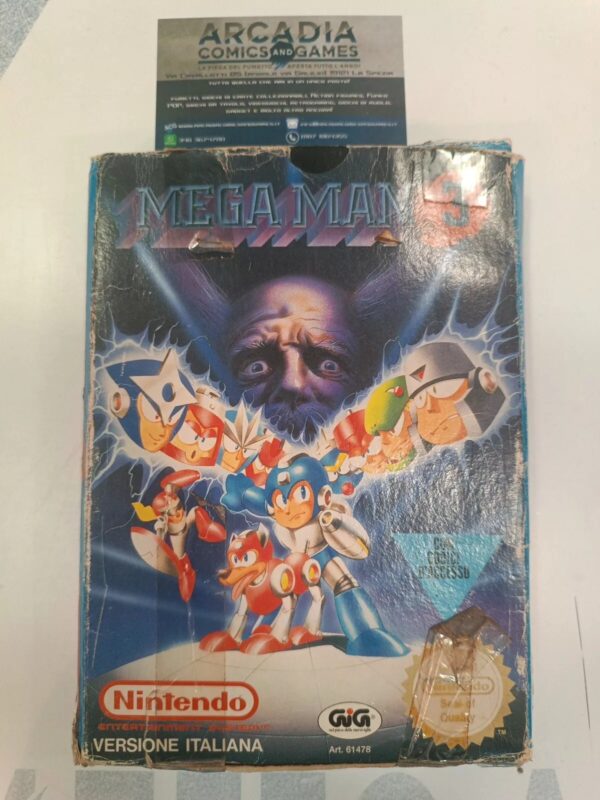 Mega Man 3 NES PAL A Nintendo Entertainment System GIG Versione ITA No Manuale