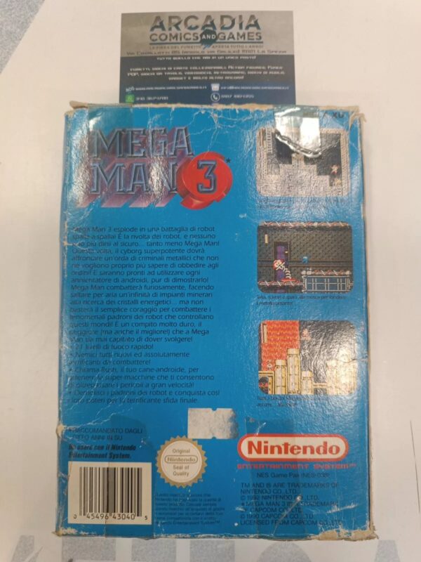 Mega Man 3 NES PAL A Nintendo Entertainment System GIG Versione ITA No Manuale - immagine 2