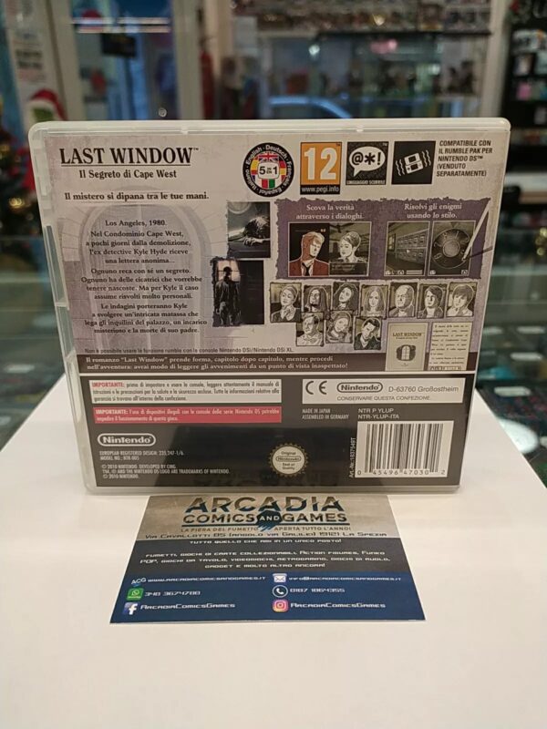 Last Window Il Segreto Di Cape West Nintendo DS Ottime Condizioni. - immagine 2