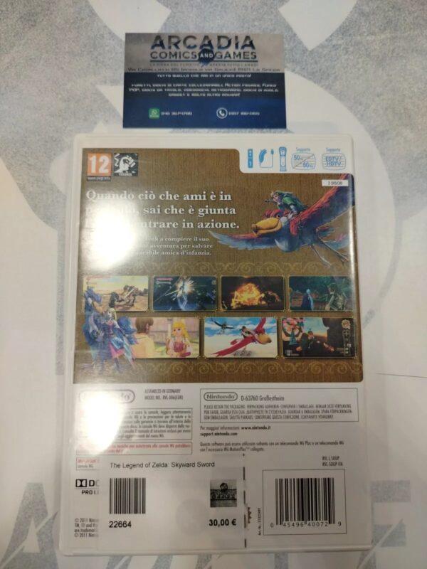 The Legend Of Zelda Skyward Sword + Soundrack Wii Italiano PAL Triangolo Blu - immagine 2