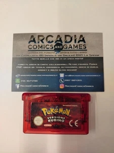 Pokemon Rubino Pokémon Game Boy Advance GBA Nintendo Ita Solo Cartuccia Loose