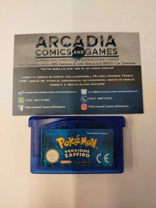 Pokemon Zaffiro Pokémon Game Boy Advance GBA Nintendo Ita Solo Cartuccia Loose