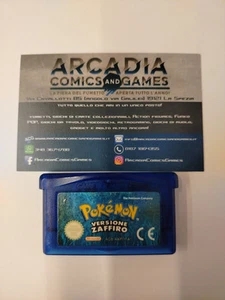 Pokemon Zaffiro Pokémon Game Boy Advance GBA Nintendo Ita Solo Cartuccia Loose