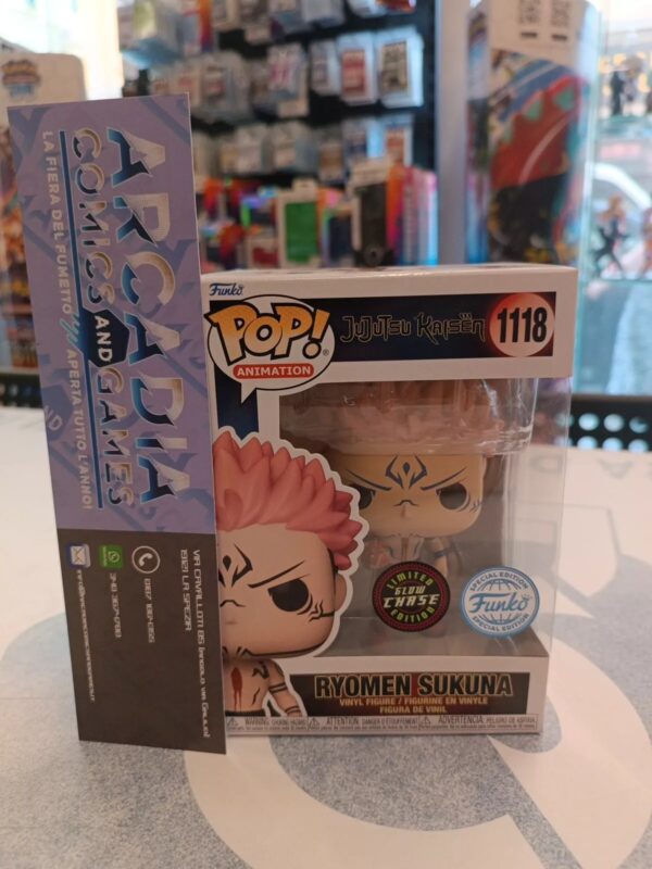 Ryomen Sukuna Jujutsu Kaisen Funko Pop!Animation Limited Glow Chase Edition