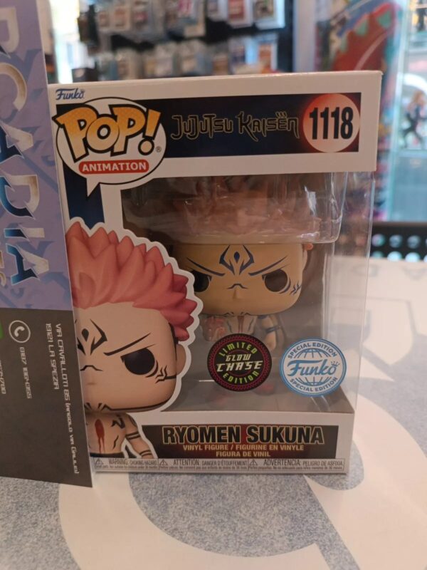 Ryomen Sukuna Jujutsu Kaisen Funko Pop!Animation Limited Glow Chase Edition - immagine 2