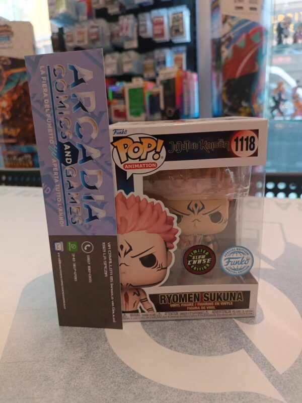 Ryomen Sukuna Jujutsu Kaisen Funko Pop!Animation Limited Glow Chase Edition - immagine 3