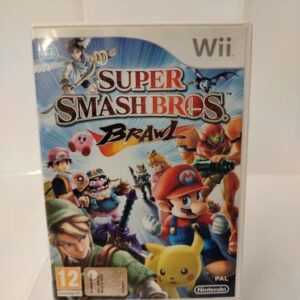 Super Smash Bros Brawl Nintendo Wii Triangolo Blu Con Inserti