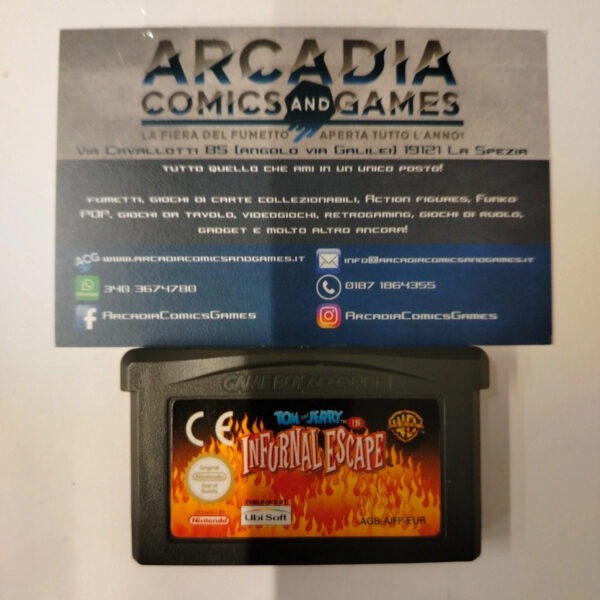 Tom & Jerry Infurnal Escape Game Boy Advance Nintendo GBA Solo Cartuccia Loose