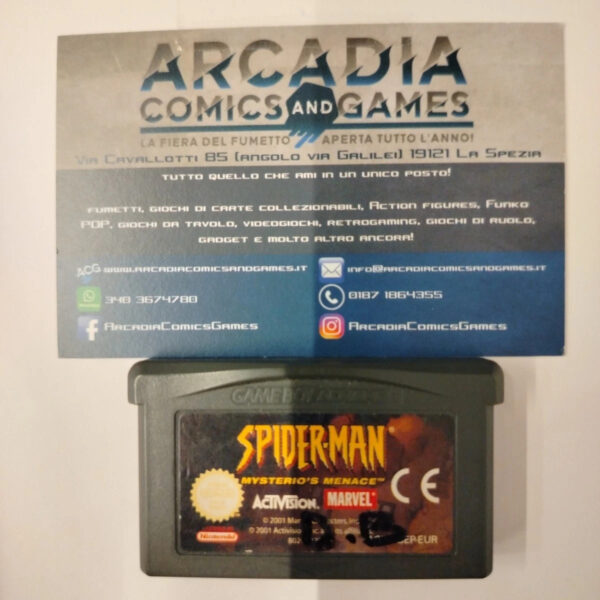 Spider Man Mysterio's Menace Game Boy Advance Nintendo GBA Solo Cartuccia Loose