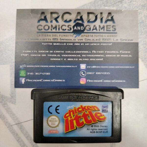 Chicken Little Game Boy Advance GBA Nintendo Solo Cartuccia Loose