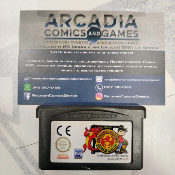 American Dragon Jake Long Game Boy Advance GBA Nintendo Solo Cartuccia Loose