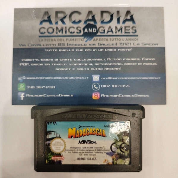 Madagascar GBA Game Boy Advance Nintendo Solo Cartuccia Loose