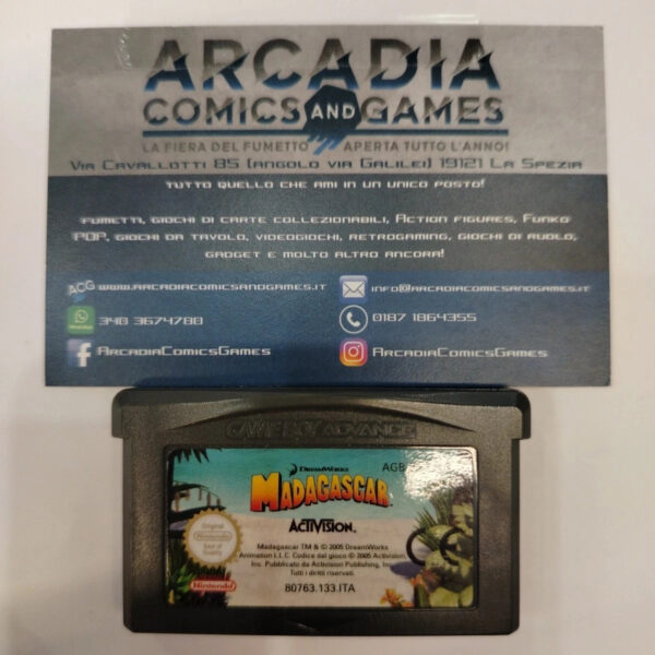 Madagascar GBA Game Boy Advance Nintendo Solo Cartuccia Loose