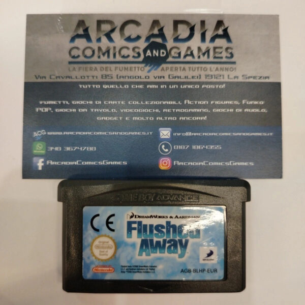 Flushed Away Giù Per Il Tubo GBA Game Boy Advance Nintendo Solo Cartuccia Loose