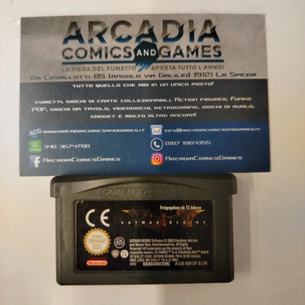 Batman Begins GBA Game Boy Advance Nintendo Solo Cartuccia Loose USA