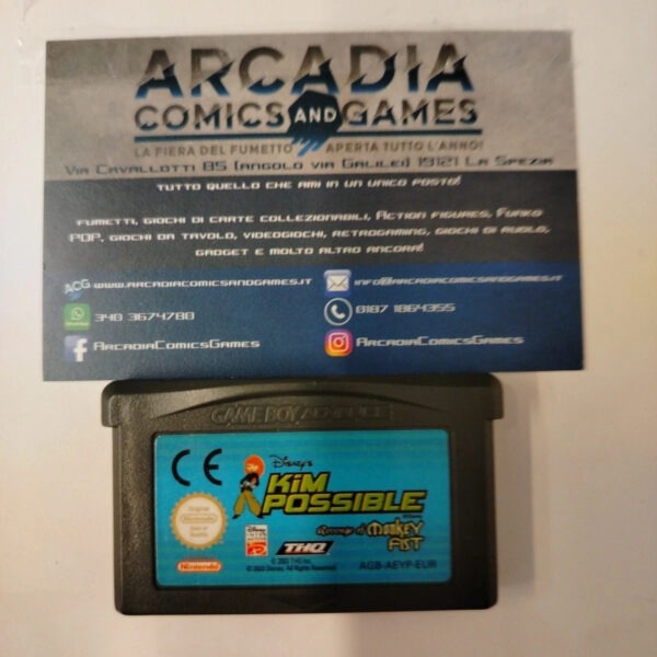 Kim Possible Monkey Fist Vendetta GBA Game Boy Advance Nintendo Solo Cartuccia