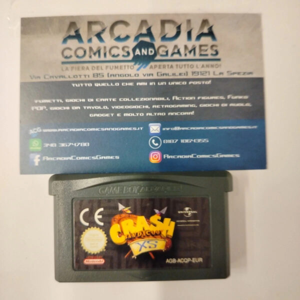 Crash Bandicoot XS GBA Game Boy Advance Nintendo Solo Cartuccia Loose