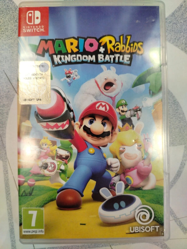 Mario Rabbids Kingdom Battle Switch Nintendo ITA Triangolo Blu