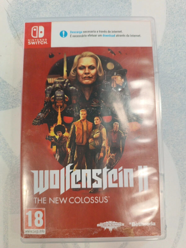 Wolfenstein 2 The New Colossus Nintendo Switch Edition Switch Triangolo Blu