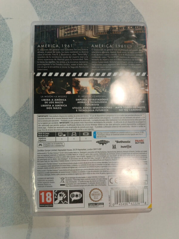 Wolfenstein 2 The New Colossus Nintendo Switch Edition Switch Triangolo Blu - immagine 3