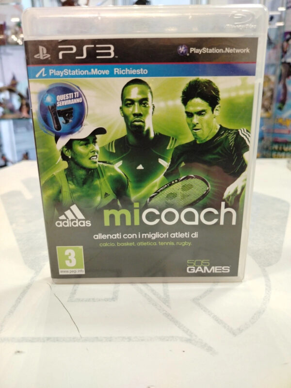 Adidas MiCoach PlayStation 3 PS3 Sony PAL Buone Condizioni ITA