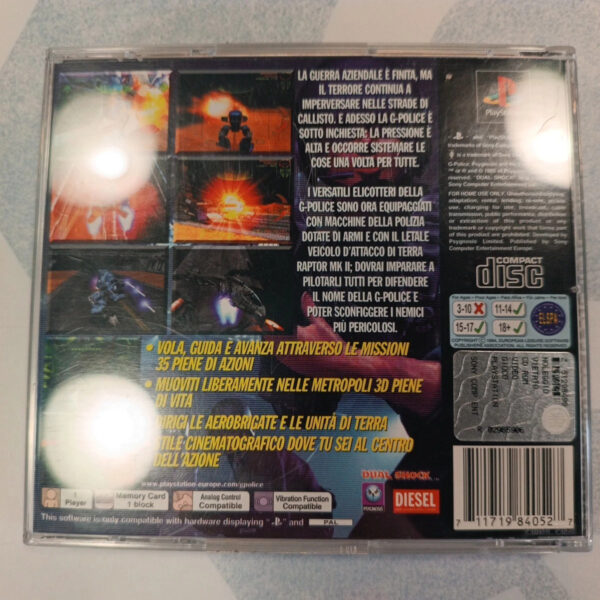 G-Police Weapons Of Justice PlayStation 1 PS1 Sony Versione Italiana - immagine 2